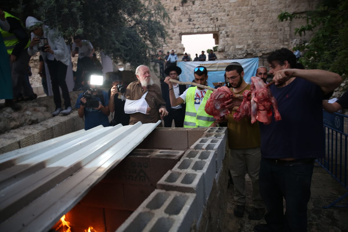 תיעוד מיוחד: כך הוקרב קרבן פסח • גלריה