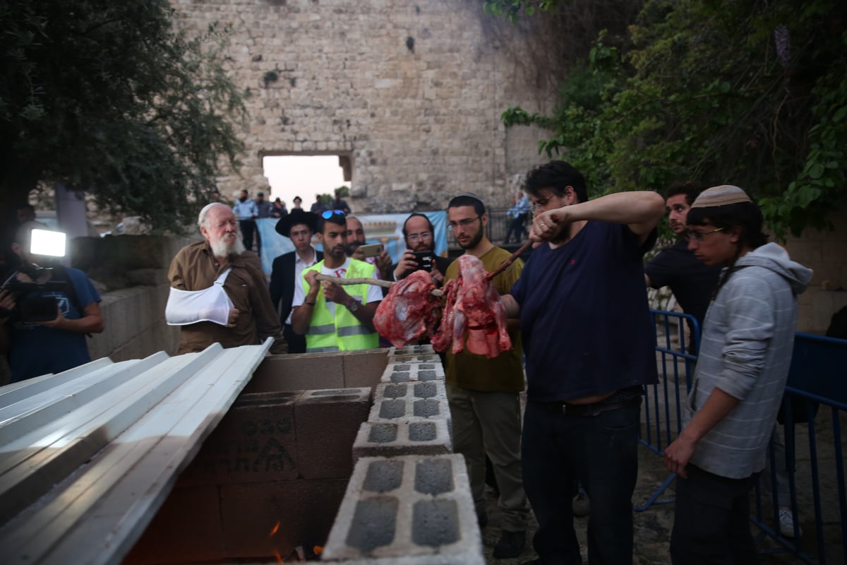 תיעוד מיוחד: כך הוקרב קרבן פסח • גלריה