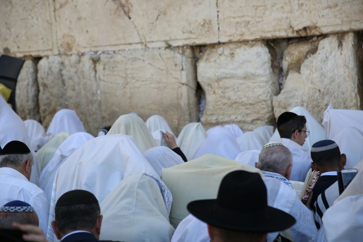 אלפים השתתפו בברכת כהנים בכותל המערבי • צפו