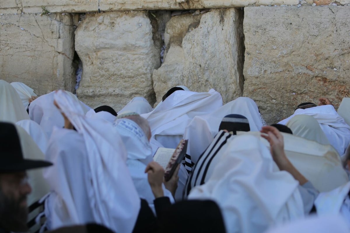 אלפים השתתפו בברכת כהנים בכותל המערבי • צפו