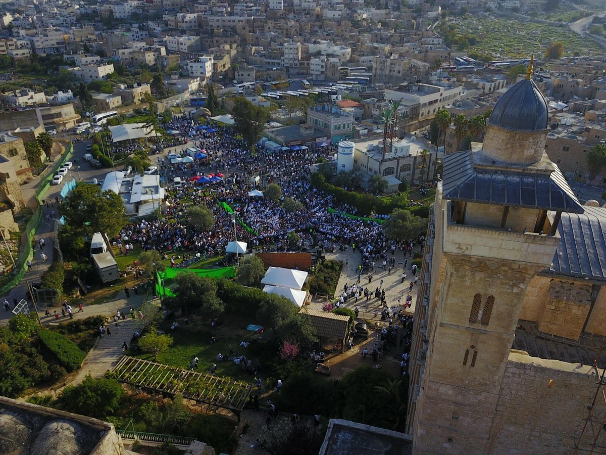 צפו: כך אבטחו כוחות צה"ל את אלפי המתפללים במערת המכפלה