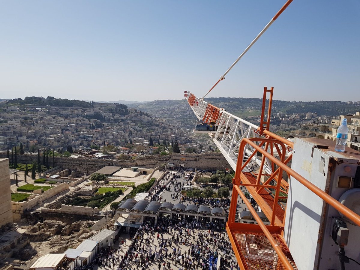 ברכת כהנים בכותל המערבי: תיעוד מרהיב מהמנוף