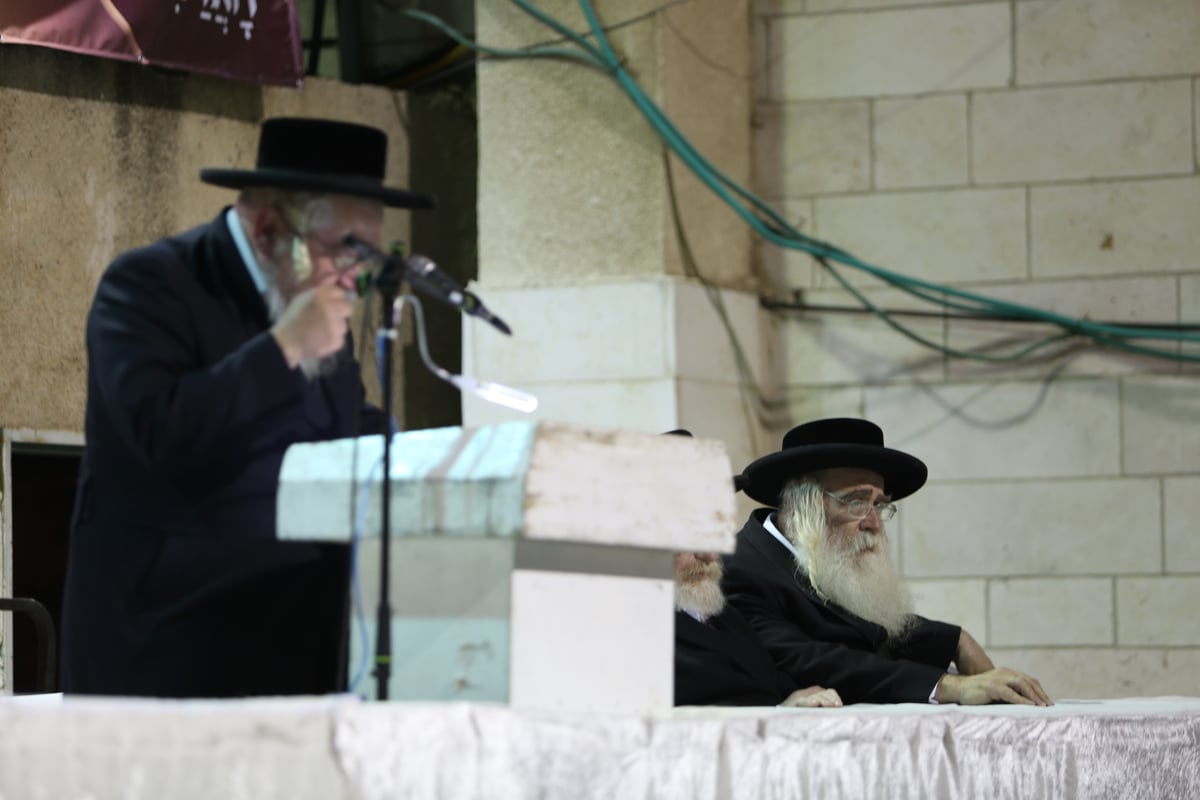 אנשי היישוב הישן בכנס נגד קמפוס שטראוס