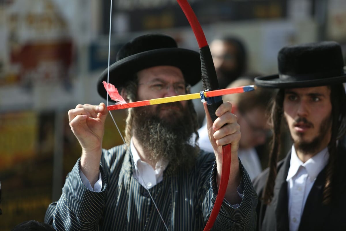 מנהג "חץ וקשת" למהדרין במירון • גלריה