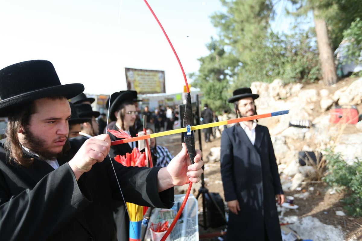 מנהג "חץ וקשת" למהדרין במירון • גלריה