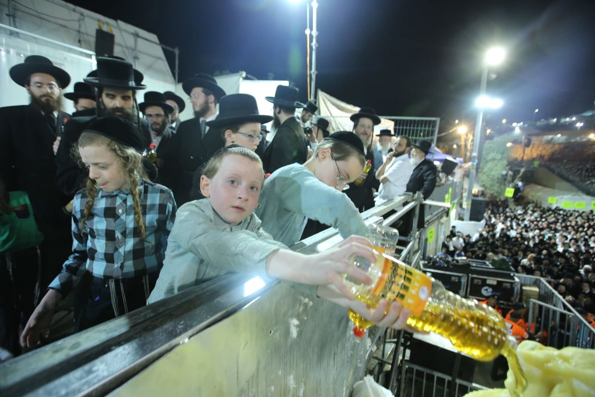 ההדלקה המרכזית של חסידות קרלין במירון • גלריה