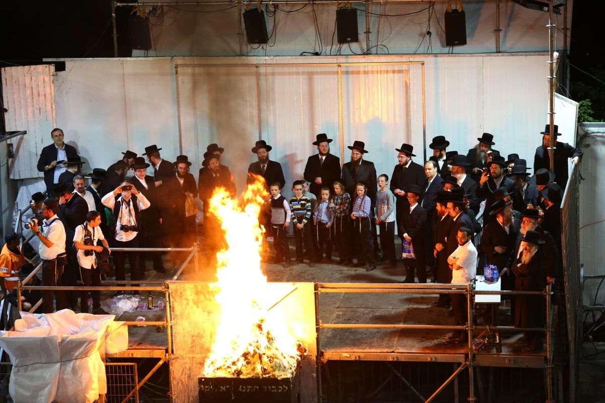 ההדלקה המרכזית של חסידות קרלין במירון • גלריה