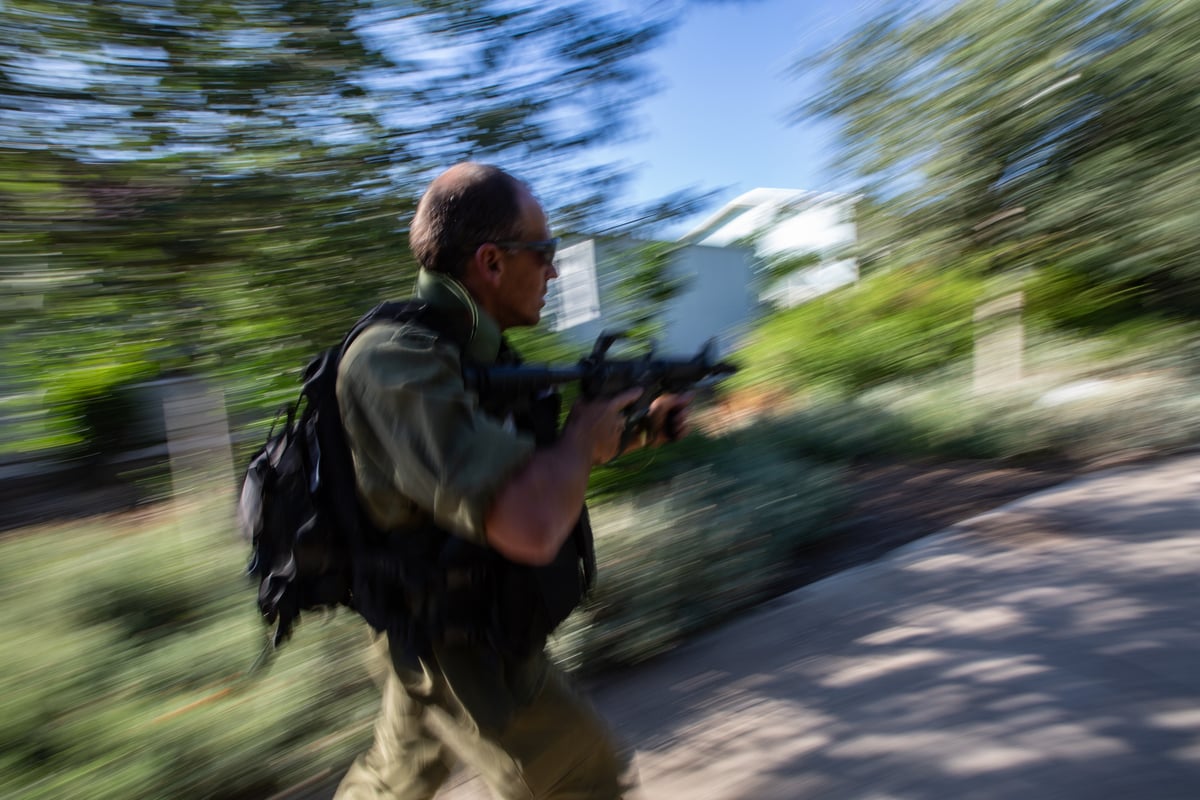 צפו בגלריה: תרגיל ביטחוני ברמת הגולן