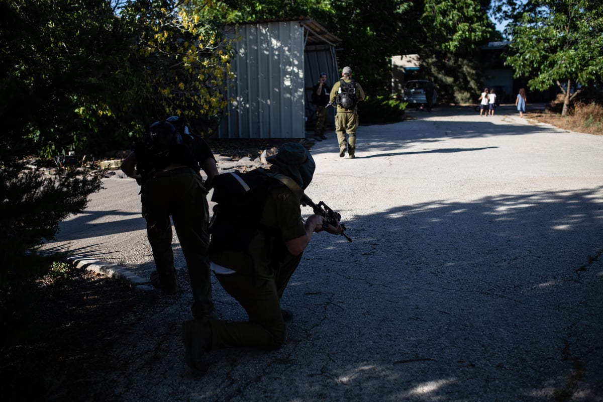 צפו בגלריה: תרגיל ביטחוני ברמת הגולן