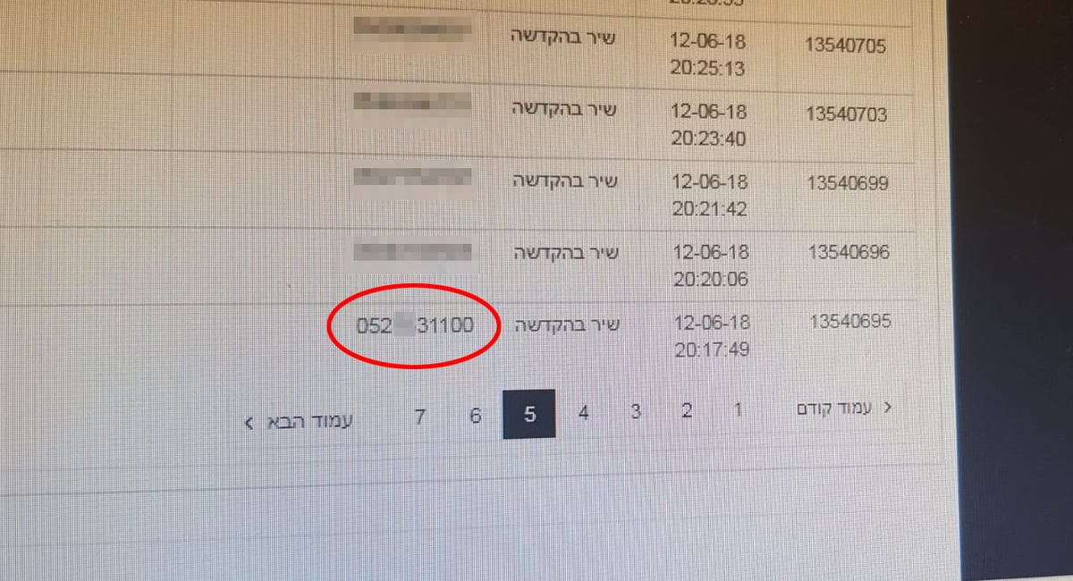 המספר שהתקשר, מתוך המערכת של 'קול ברמה'