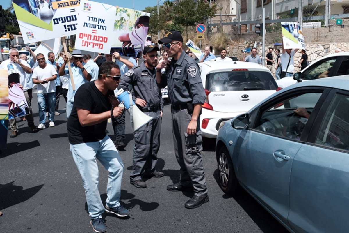 נהגי האוטובוסים הפגינו על האלימות נגדם