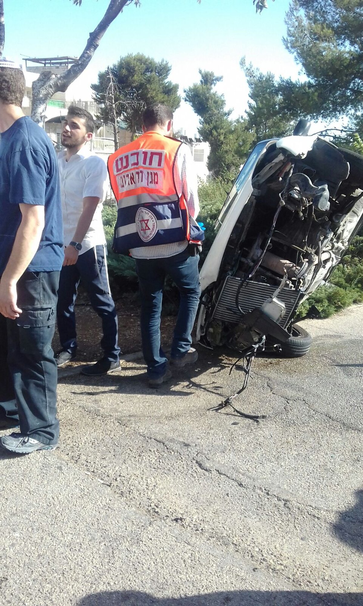 נס בירושלים: הרכב התהפך הבחורים ניצלו