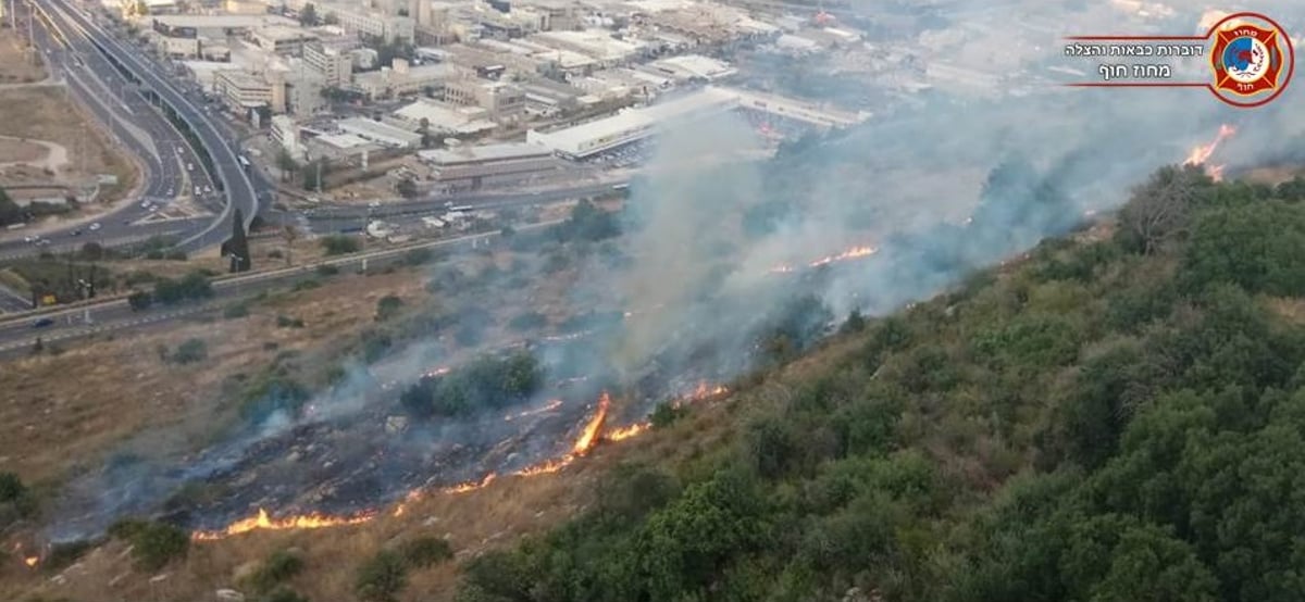 בעקבות שריפה: פונו בתים בשכונת הר יונה