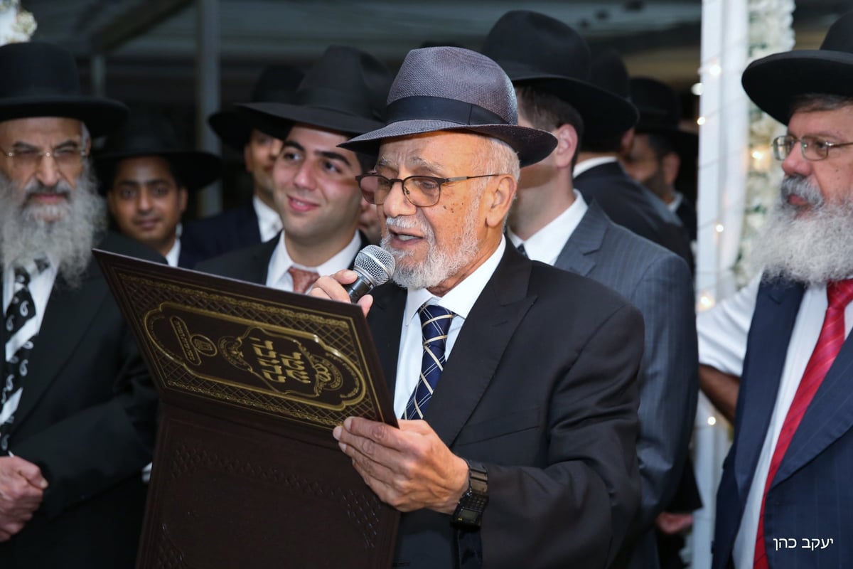 גלריה: חתונת נכד הראשון לציון הגר"ש עמאר