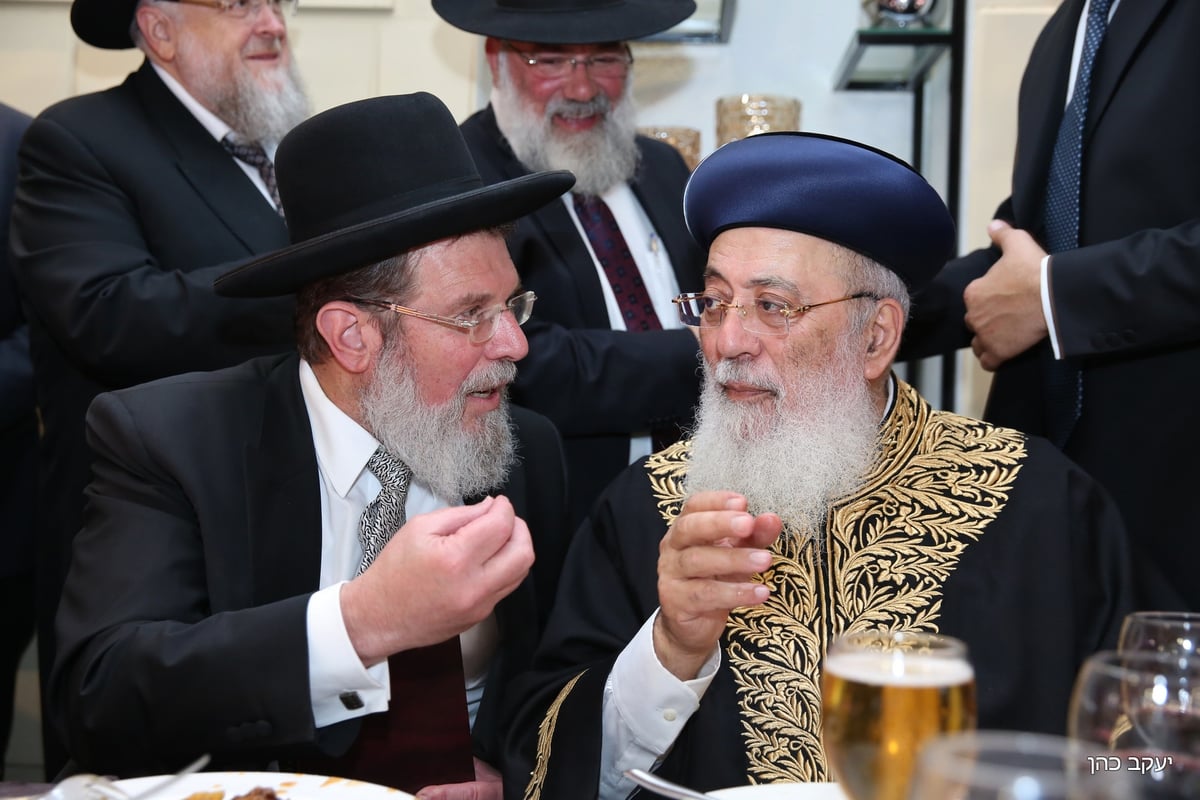 גלריה: חתונת נכד הראשון לציון הגר"ש עמאר