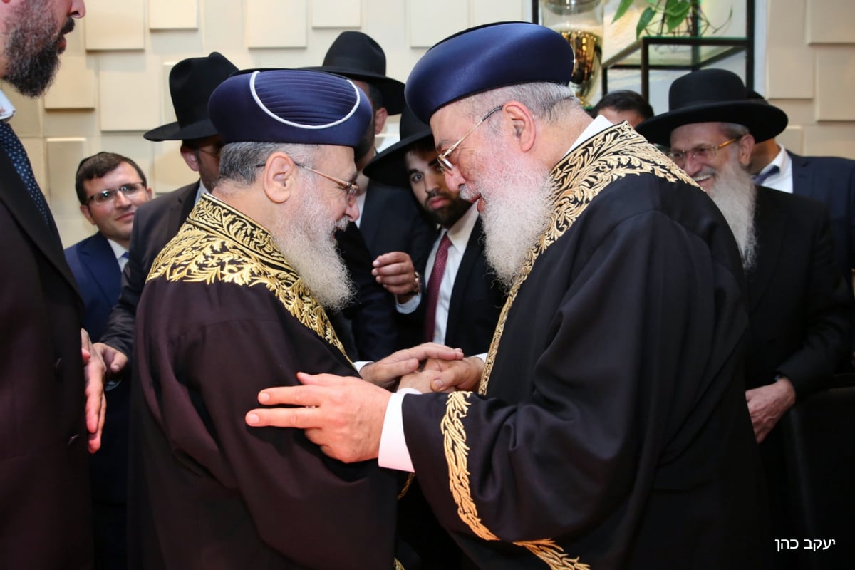 גלריה: חתונת נכד הראשון לציון הגר"ש עמאר