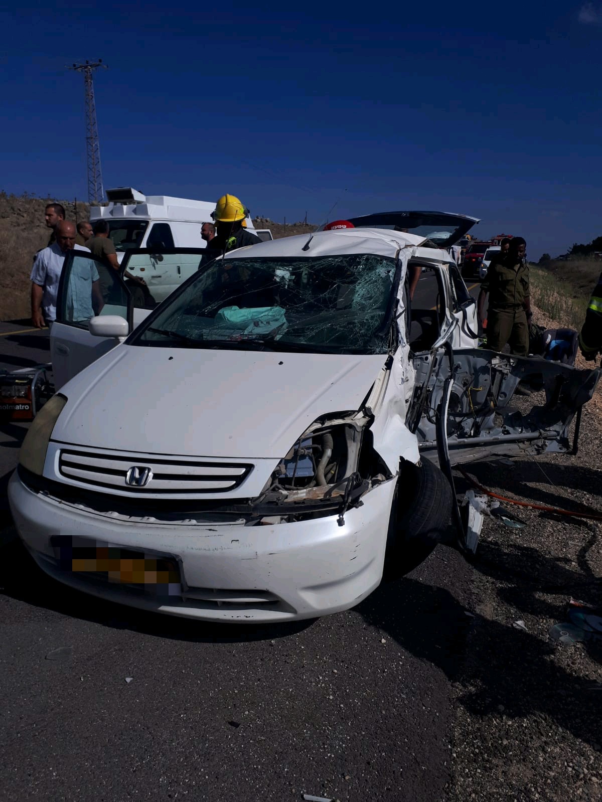 תאונה קשה מאד בצפון: שבעה בני משפחה חרדית נפצעו