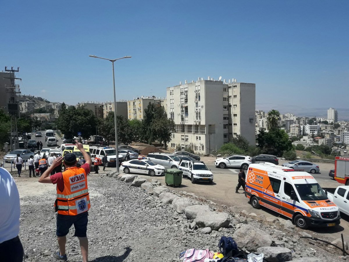 טבריה: אם וארבעת ילדיה התהפכו עם רכבם ונפצעו