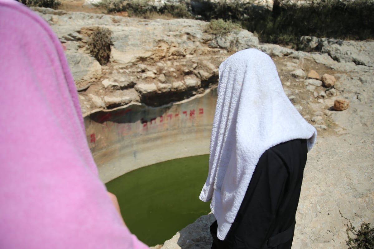 המקווה שהנערים ארגנו לעצמם ליד ה'רכס'