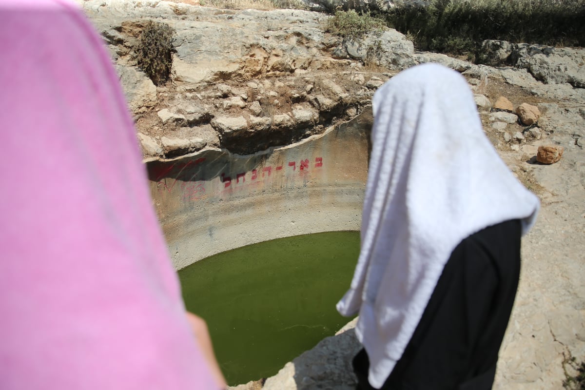 המקווה שהנערים ארגנו לעצמם ליד ה'רכס'