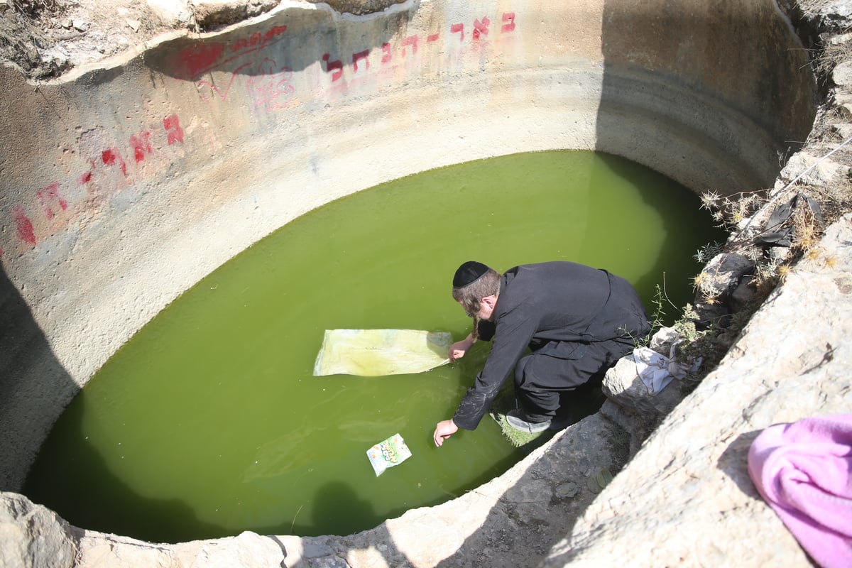 המקווה שהנערים ארגנו לעצמם ליד ה'רכס'