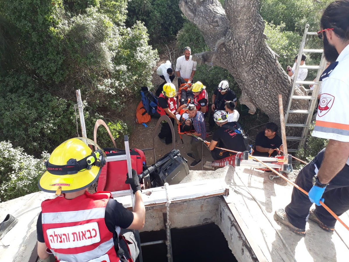 זירת נפילת הנער אל מאגר המים, בשבוע שעבר