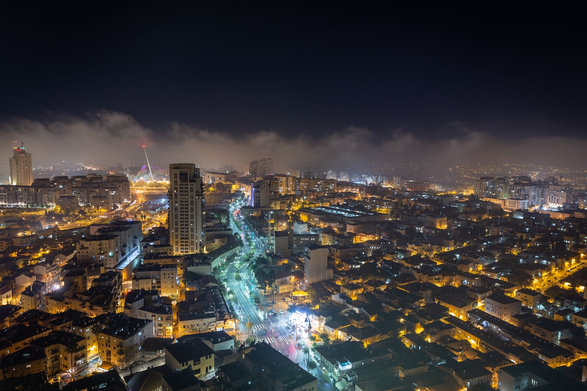 מרהיב: כך ירושלים נראית בלילה - מהאוויר