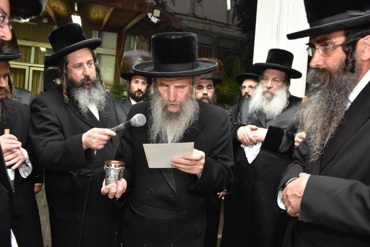 שלמה קוסטליץ חיתן, אדמו"רים ורבנים השתתפו