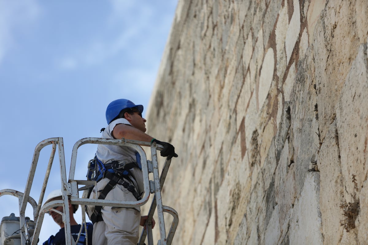 אבני הכותל נבדקו ב'אולטראסאונד'; הפתקים נשלפו במקל