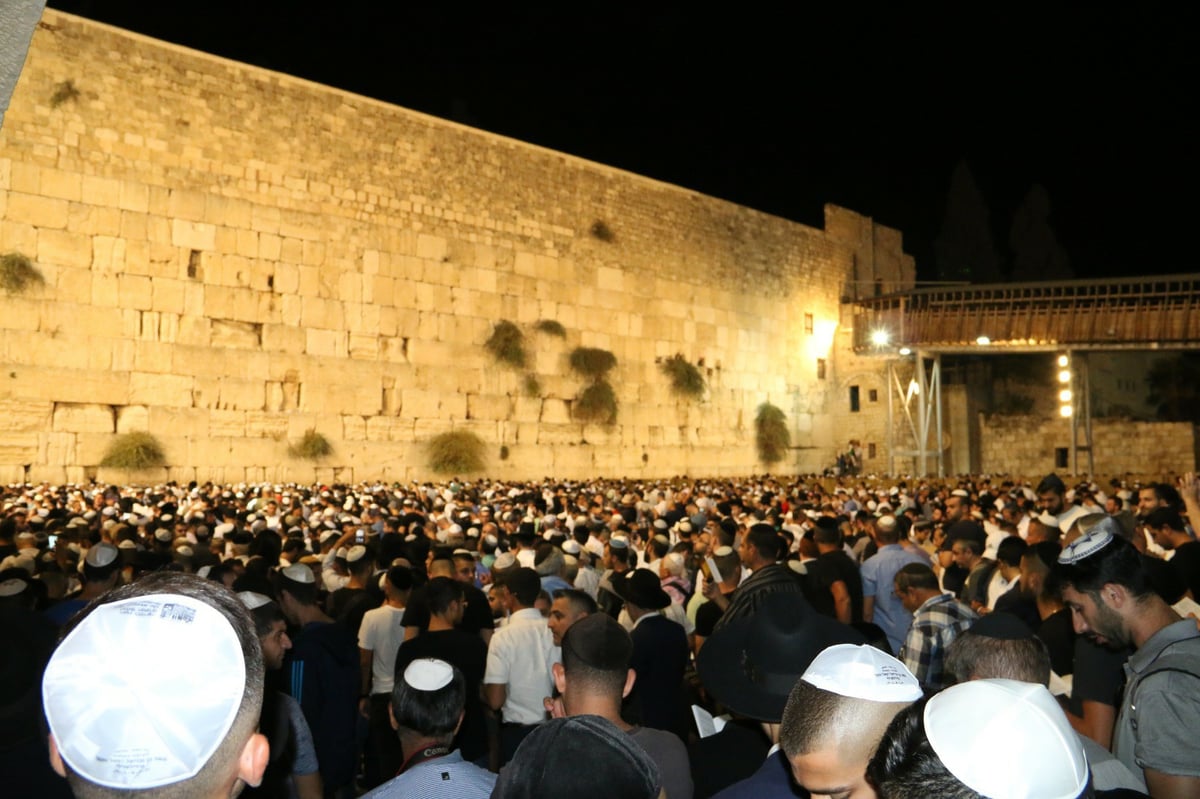 תיעוד מרגש: רבבות באמירת סליחות בכותל