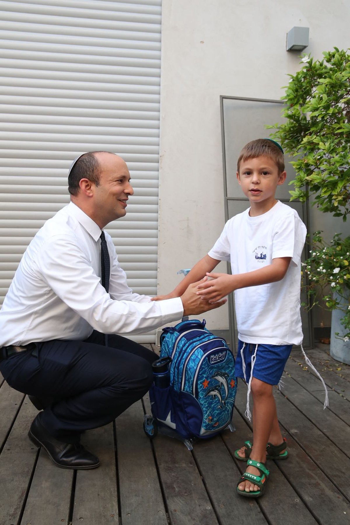 משפחת בנט פתחה את שנת הלימודים • תיעוד