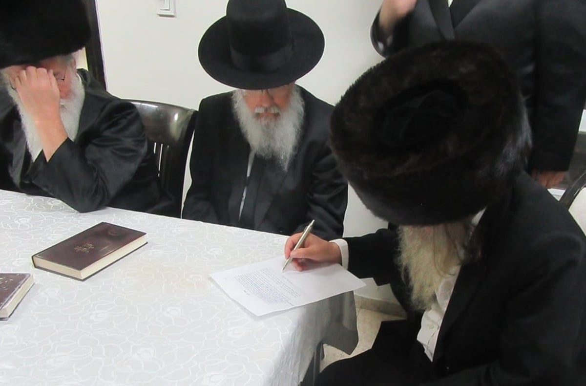 הרבנים חותמים על המכתב
