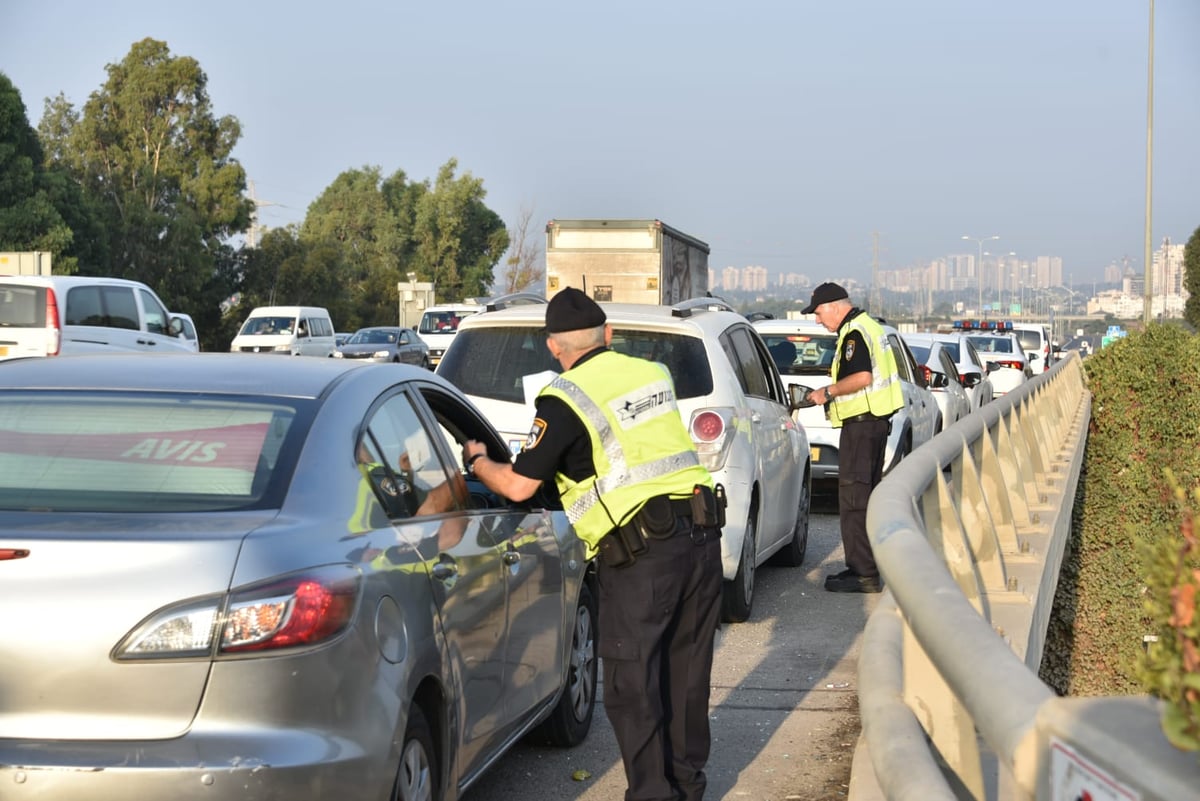 המשטרה ערכה מבצע אכיפה בכביש 6. צפו