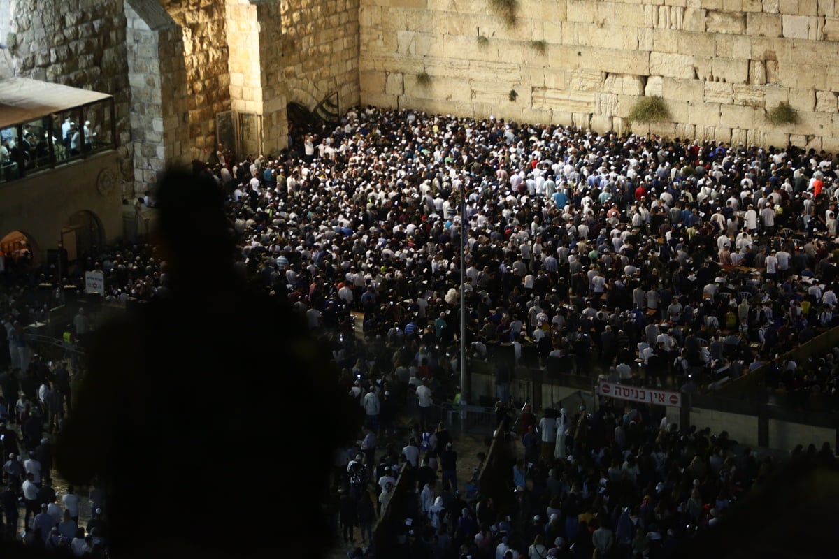 עשרות אלפים זעקו סליחות בכותל • תיעוד