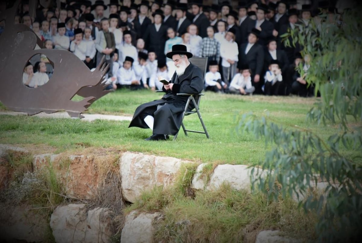 מ'התשליך' עד נעילת החג: יום כיפור ב'מרכז חסידי ויז'ניץ'