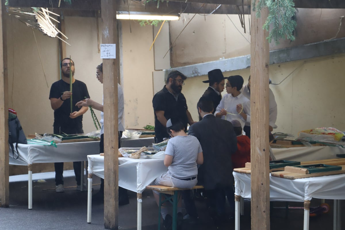 תיעוד מיוחד: ההיערכות לחג הסוכות בפריז • צפו