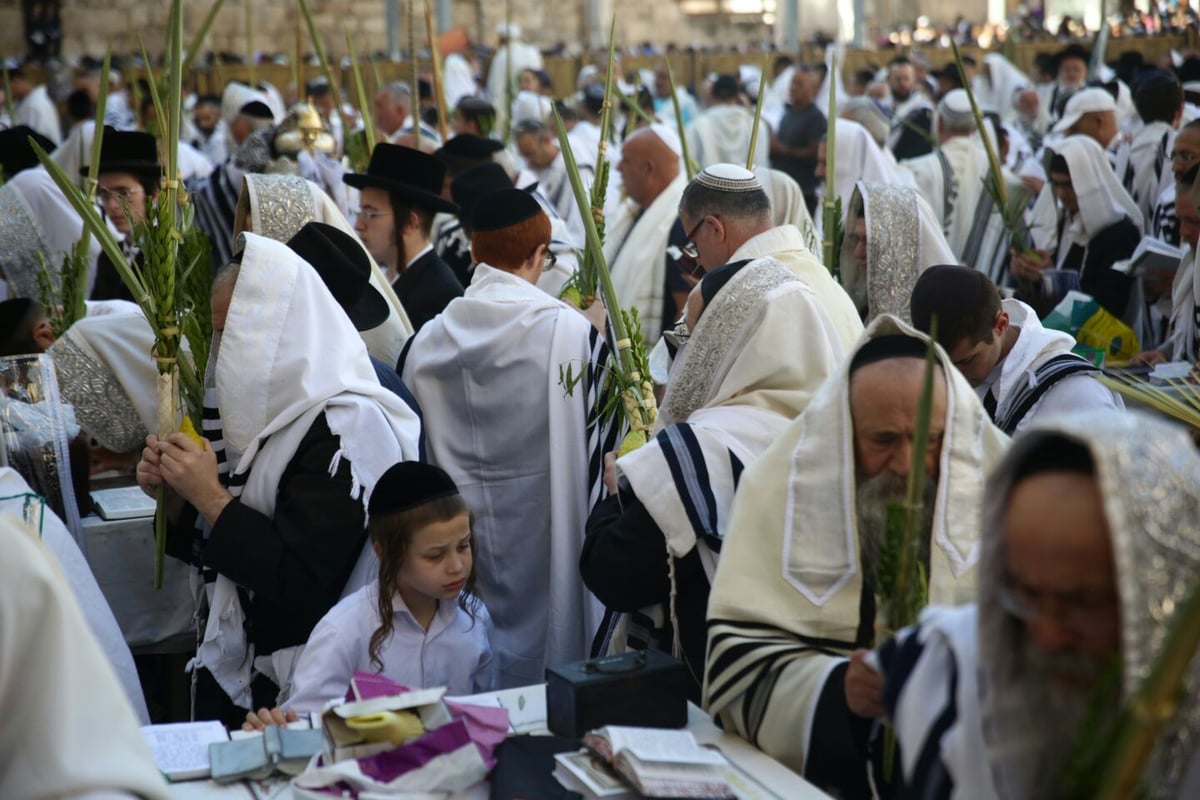 תיעוד: ברכת כהנים של שחרית - בכותל המערבי. צפו