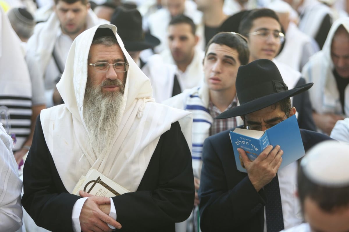 תיעוד: ברכת כהנים של שחרית - בכותל המערבי. צפו