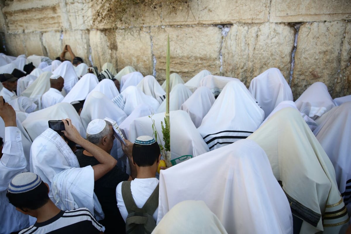 תיעוד: ברכת כהנים של שחרית - בכותל המערבי. צפו