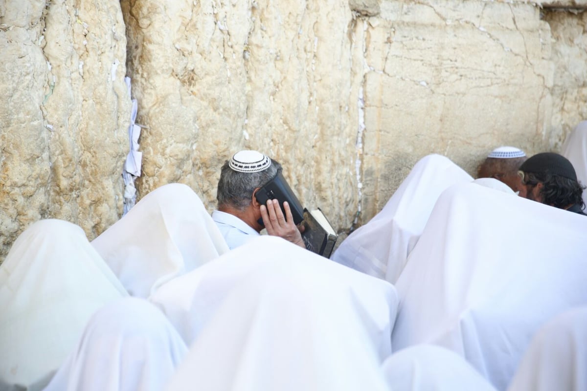 תיעוד: ברכת כהנים של שחרית - בכותל המערבי. צפו