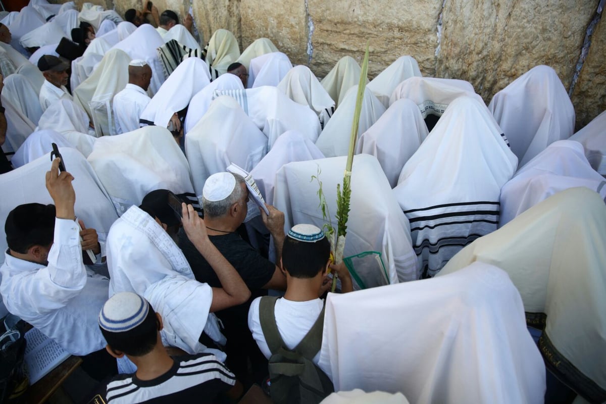 תיעוד: ברכת כהנים של שחרית - בכותל המערבי. צפו