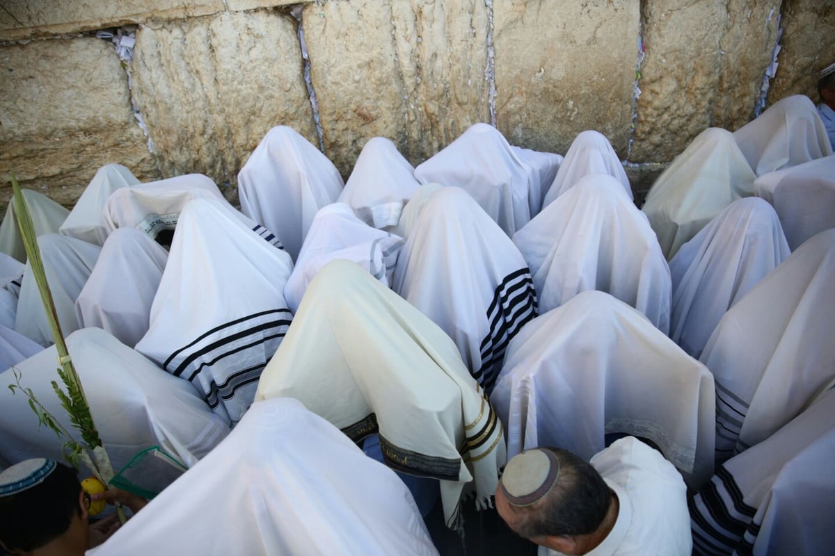 תיעוד: ברכת כהנים של שחרית - בכותל המערבי. צפו