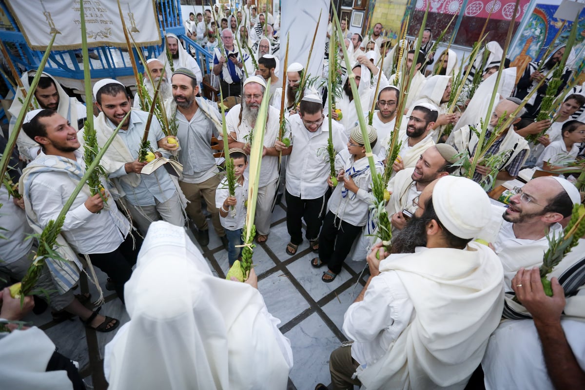 צפת: תפילה חגיגית בבית הכנסת "אבוהב" • צפו