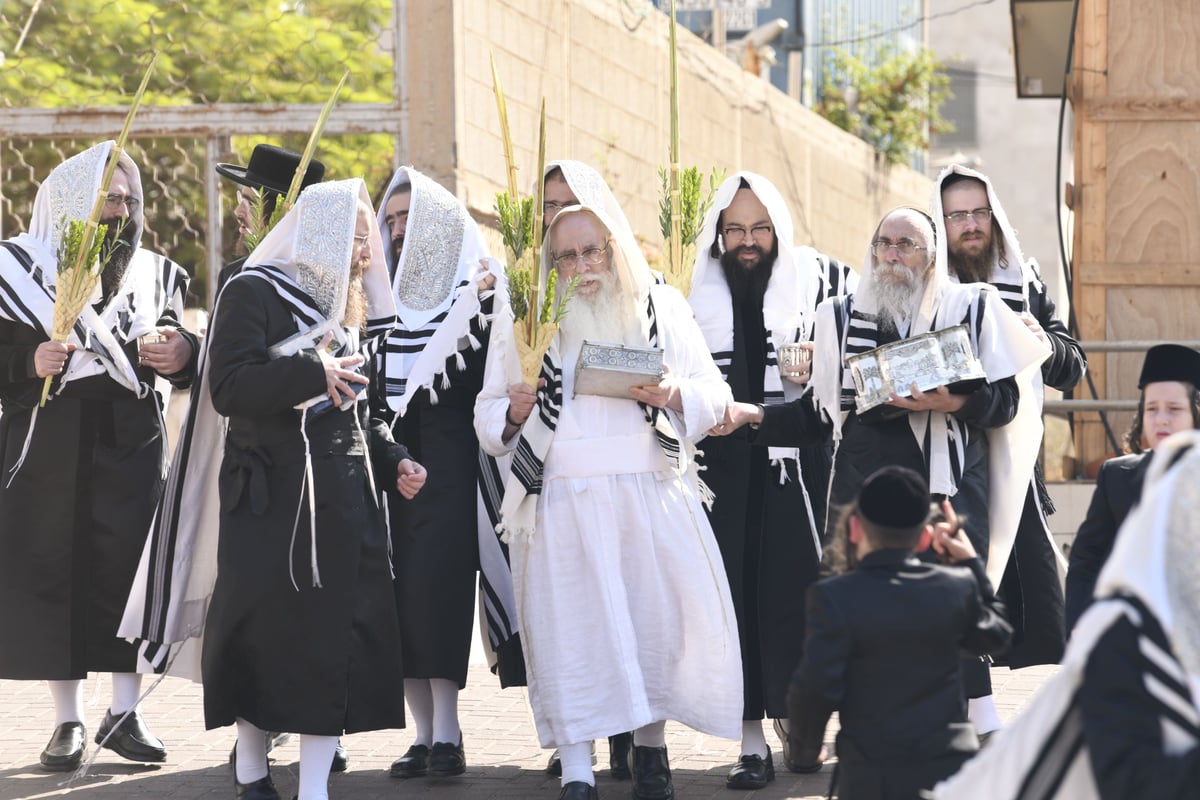 זריקת התפוחים וההקפות: "שמחת תורה" בצאנז