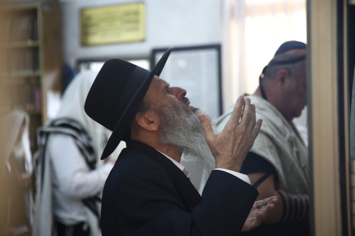 תיעוד: תפילת שחרית בציון שמעון הצדיק