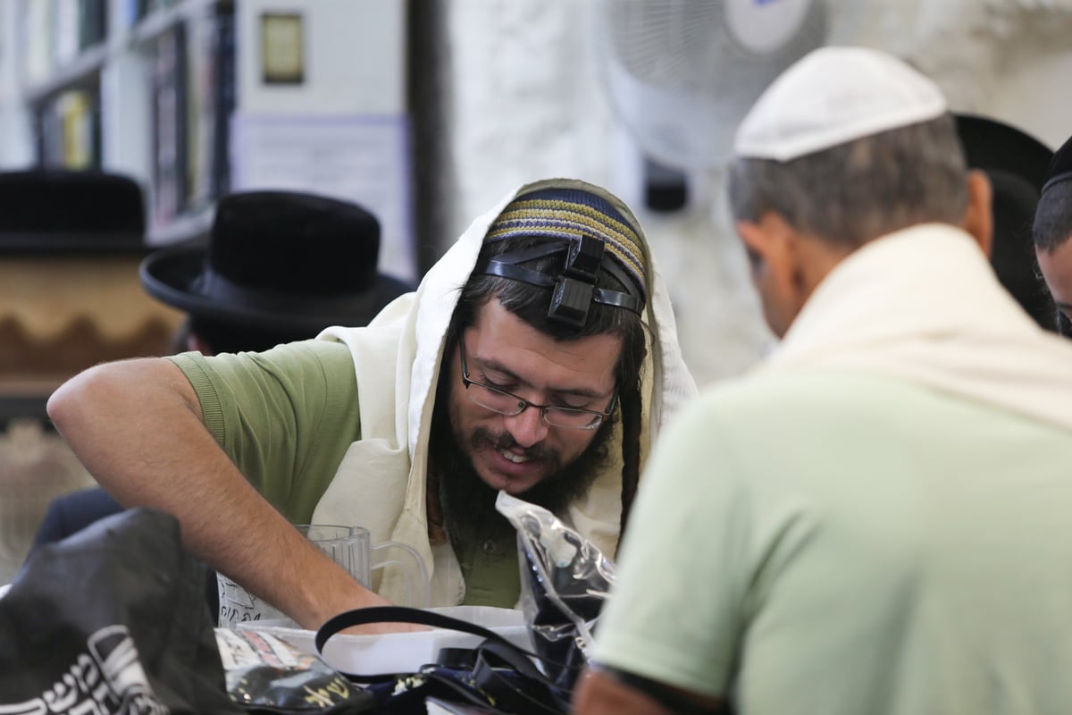 תיעוד: תפילת שחרית בציון שמעון הצדיק