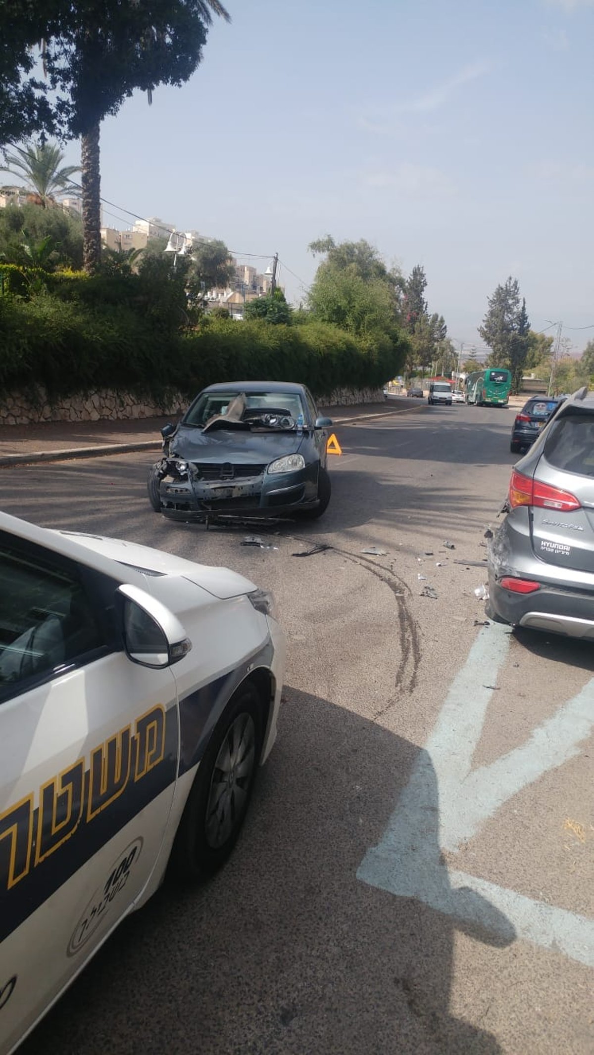 נהג בשכרות, התנגש ברכבים חונים ונתפס