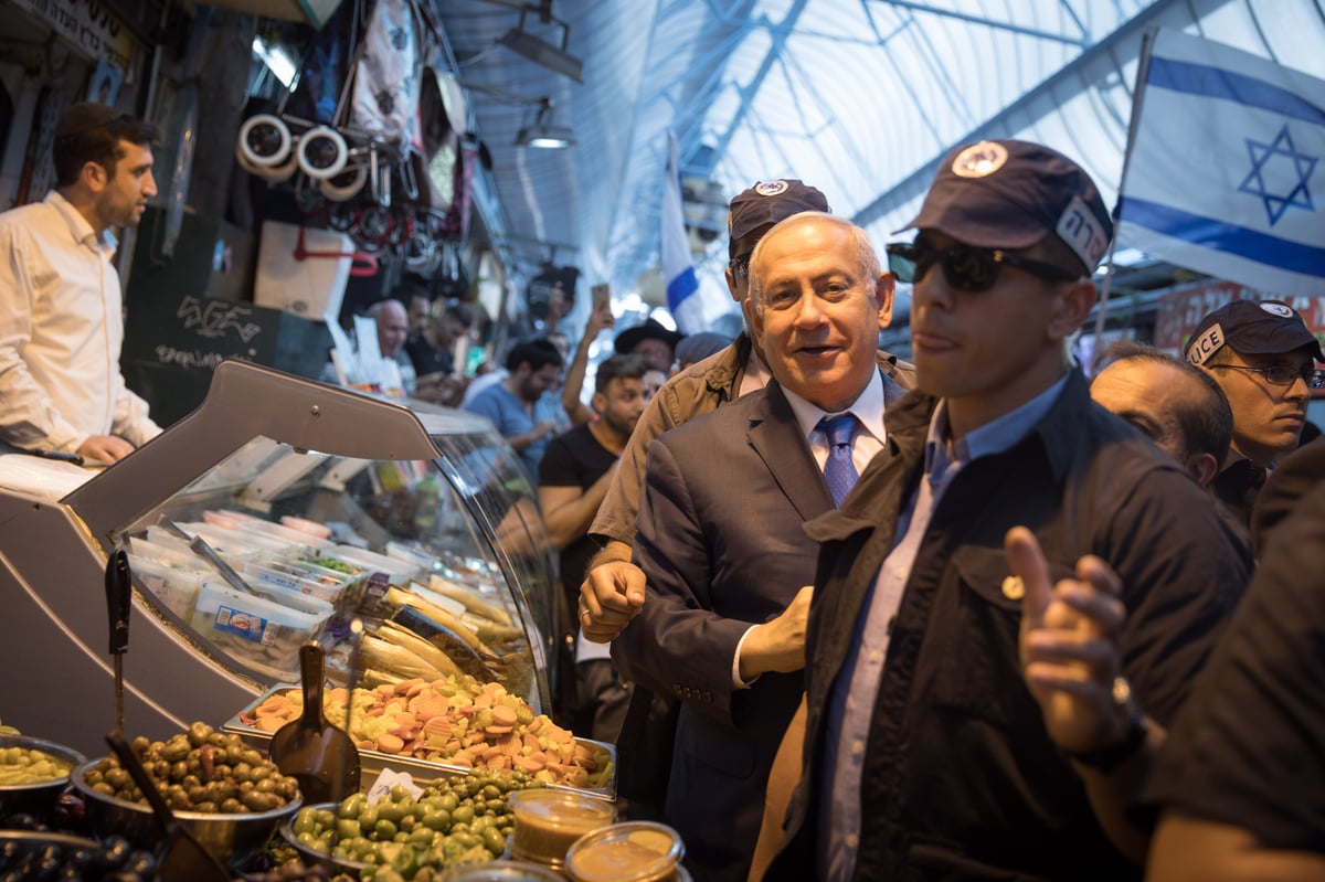 סיירו בשוק: נתניהו הפגין את תמיכתו באלקין