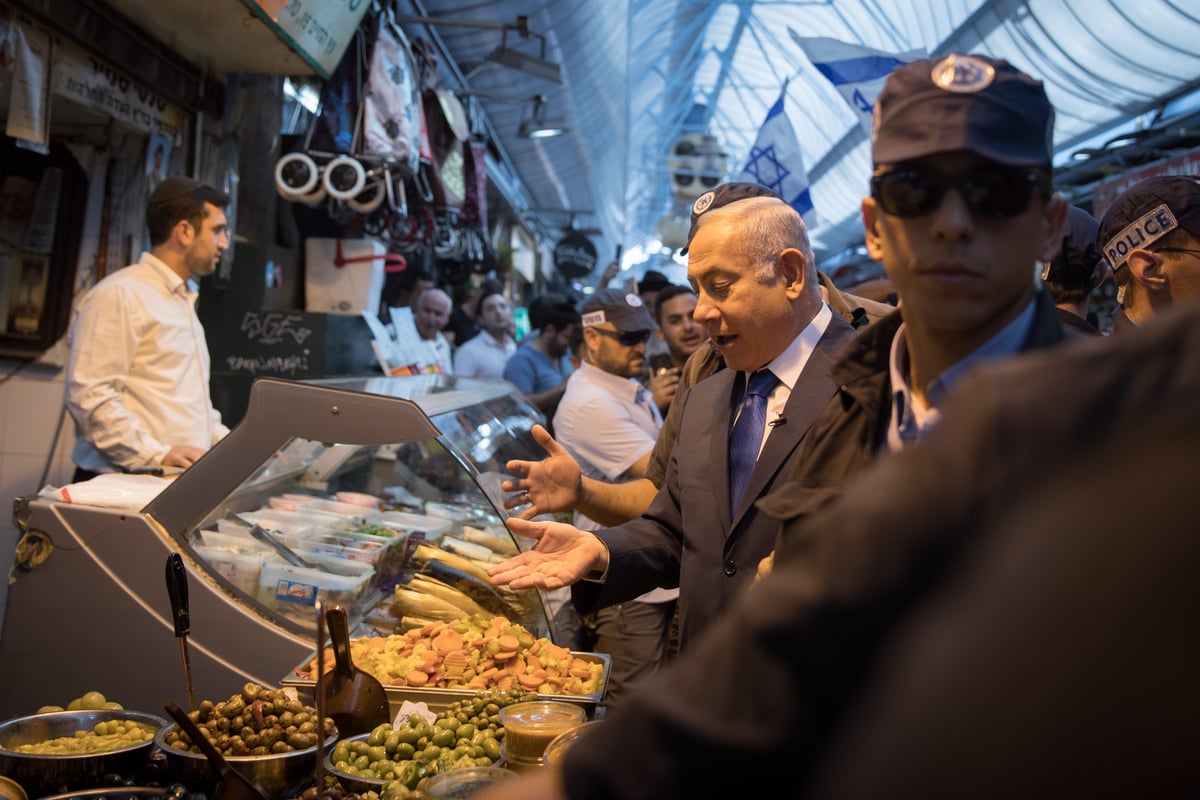 סיירו בשוק: נתניהו הפגין את תמיכתו באלקין