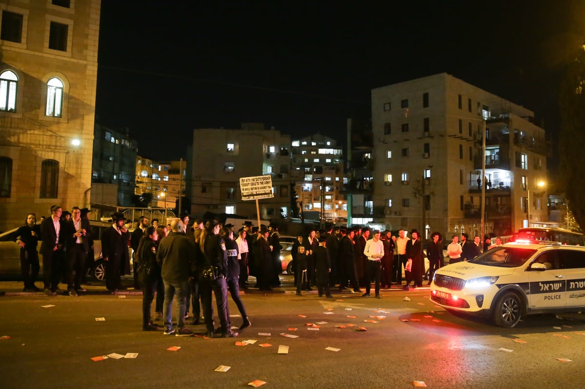 ה'עצניקים' שוב חסמו כביש מרכזי בירושלים